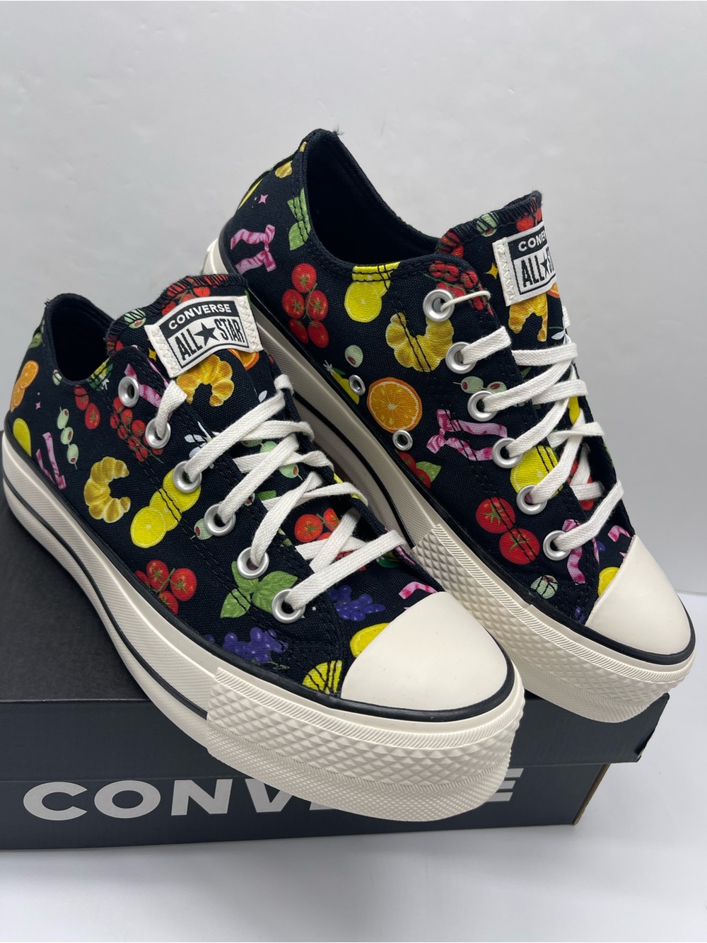 Converse A16112C CTAS LIFT OX BLACK/EGRET/BLACK Platform Sneakers - Picture 5 of 16